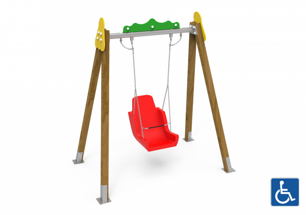 Monoplaza asiento inclusivo! Descubre nuestra línea de Columpios Monoplaza de Kiwi Playgrounds - Classic Playgrounds y lleva la diversión a otro nivel.