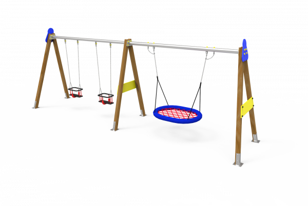 Multicolumpio perseo asientos cuna! Descubre nuestra línea de Columpios Biplaza de Kiwi Playgrounds - Classic Playgrounds y lleva la diversión a otro nivel.
