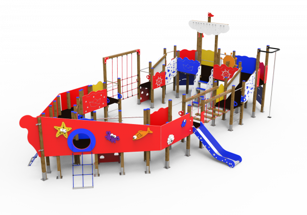Barco Índico! Descubre nuestra línea de Castillos de Kiwi Playgrounds - Classic Playgrounds y lleva la diversión a otro nivel.
